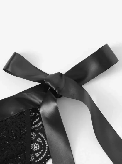 See-through Bowknot Lingerie - Image 2